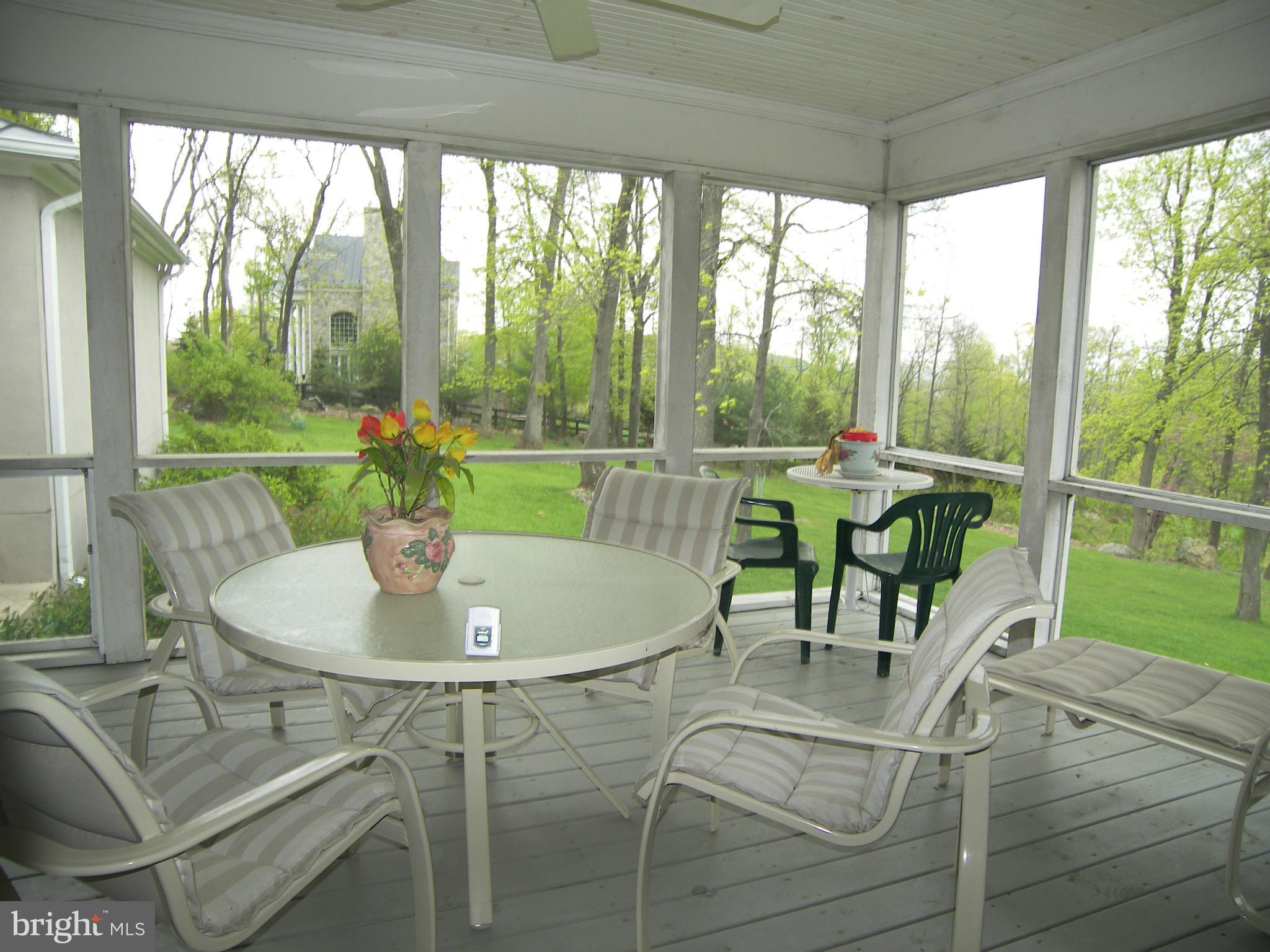 18458 Blue Ridge Mountain Road Bluemont, VA 20135 - Photo 17 of 30 a dining room with furniture and a floor to ceiling window