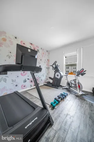 a view of a lake with a city