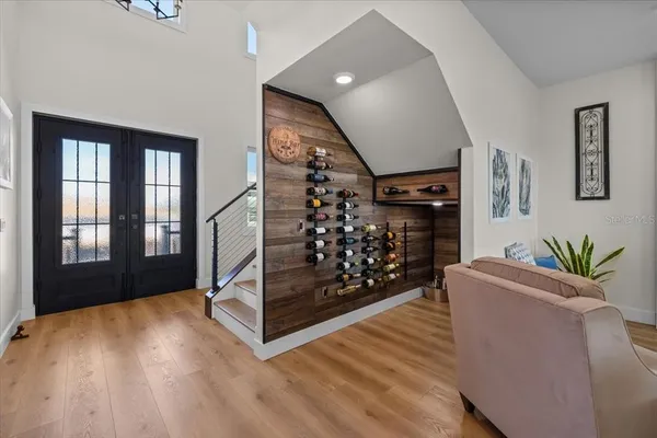a kitchen with a stove and a sink