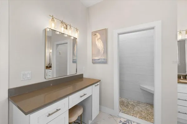 a close view of closet