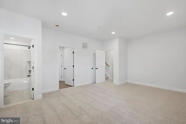 a view of an empty room