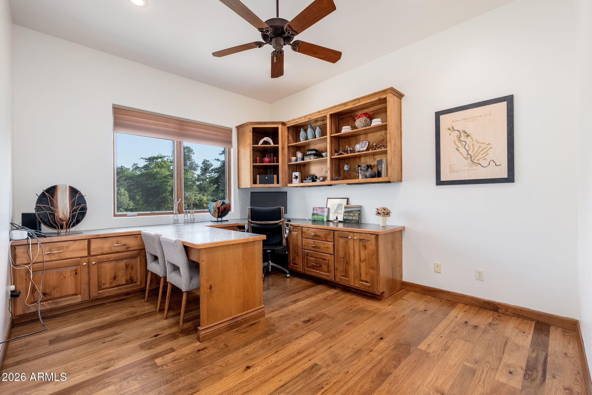 2208 East Filaree Circle Payson, AZ 85541 - Photo 27 of 60 a view of a workspace with furniture and a window