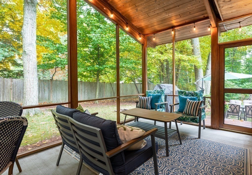 12 Rice Spring Lane Wayland, MA 01778 - Photo 21 of 37 a living room with furniture and a floor to ceiling window