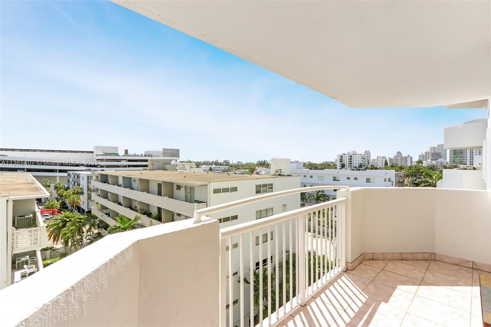 1621 Bay Road, Unit 605 Miami Beach, FL 33139 - Photo 9 of 15 a view of city from balcony