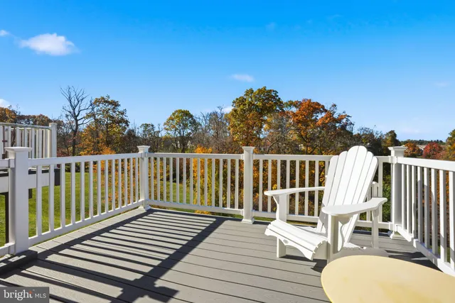 a view of a chairs on a deck