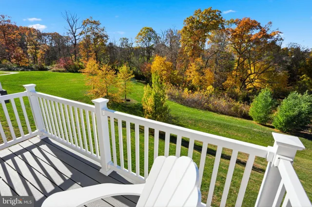 a view of a two chairs in the deck