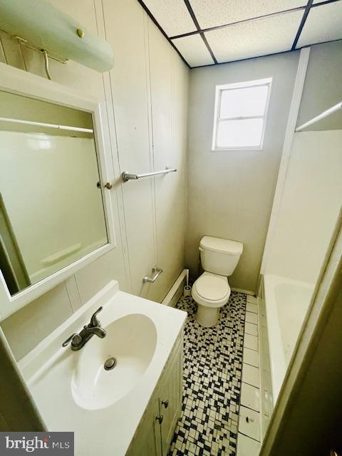 1117 McKean Street, Unit C Philadelphia, PA 19148 - Photo 10 of 12 a bathroom with a sink toilet and shower
