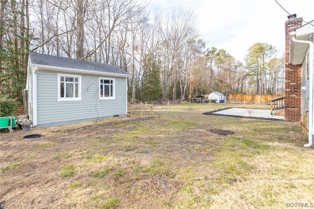 3612 Chesdin Boulevard Sutherland, VA 23885 - Photo 40 of 44 a view of back yard of the house