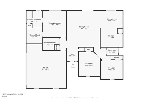 $315,000 | 105 West Tisbury Lane, Pooler, GA 31322