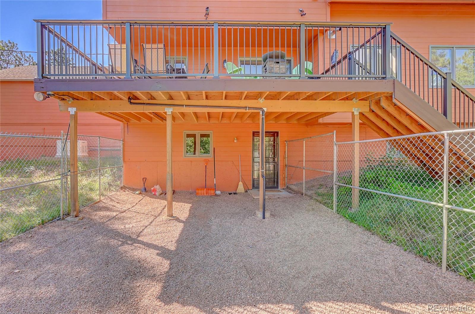 411 Spring Drive Pine, CO 80470 - Photo 38 of 40 a view of a backyard with wooden fence