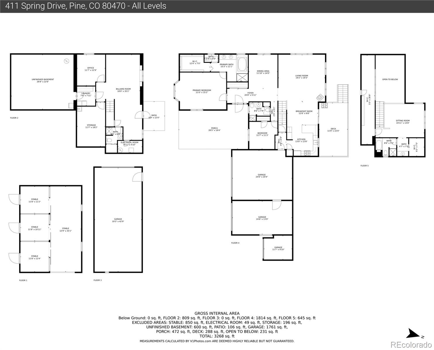 411 Spring Drive Pine, CO 80470 - Photo 40 of 40 a picture of a floor plan