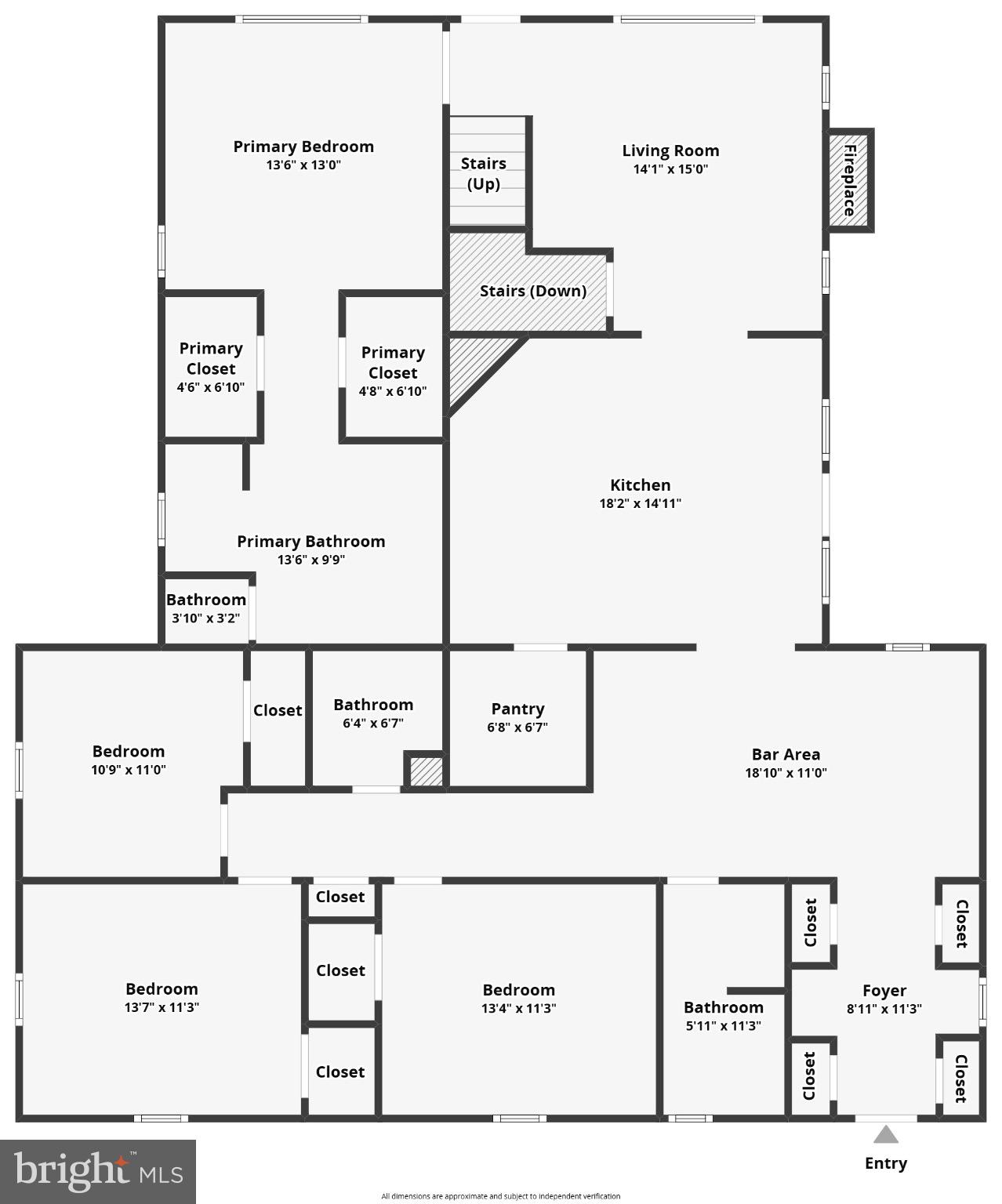 7320 Old Dickersons Road Orange, VA 22960 - Photo 117 of 119 Approx. 1st Level Floor Plan