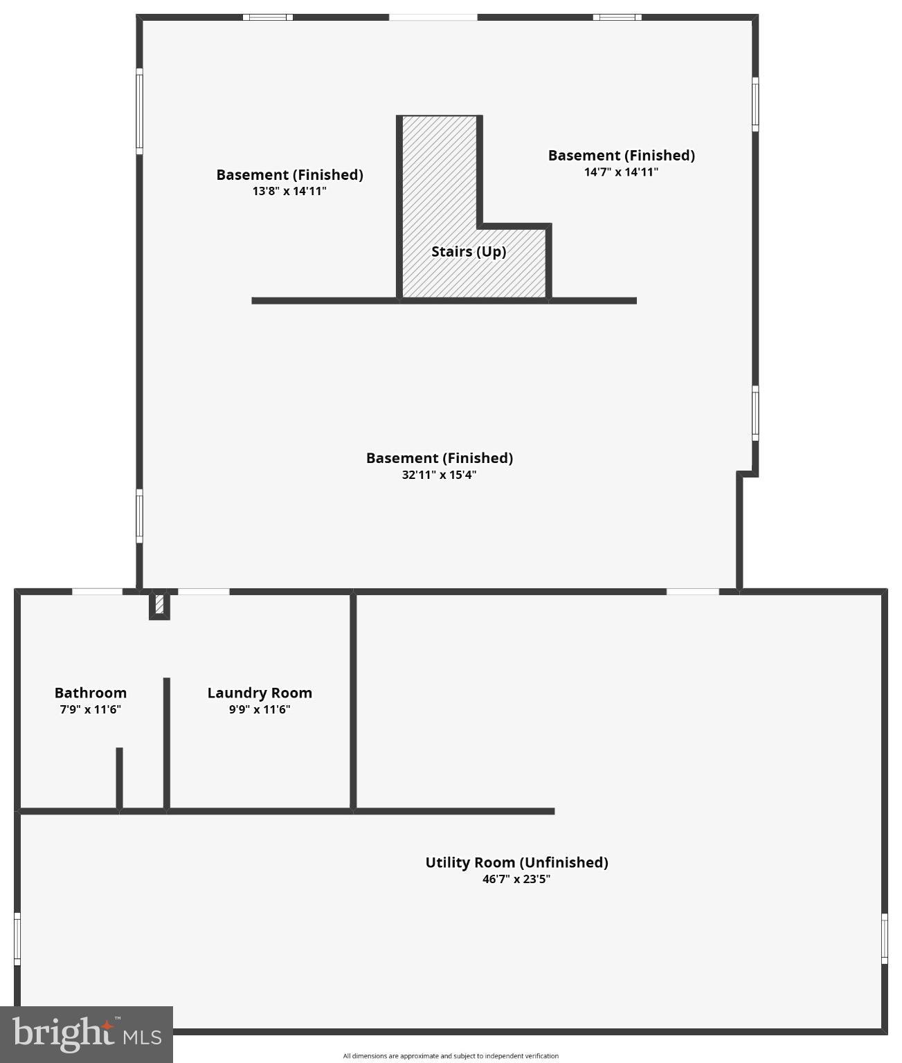 7320 Old Dickersons Road Orange, VA 22960 - Photo 119 of 119 Approx. Basement Level Floor Plan
