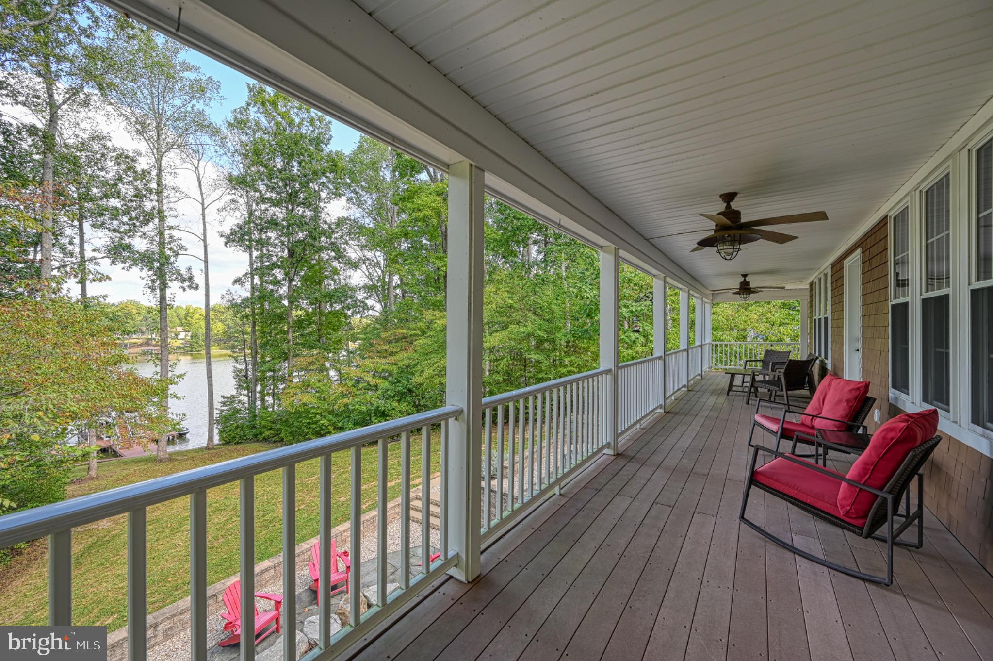 7320 Old Dickersons Road Orange, VA 22960 - Photo 27 of 119 a view of a two chairs in the balcony next to a yard