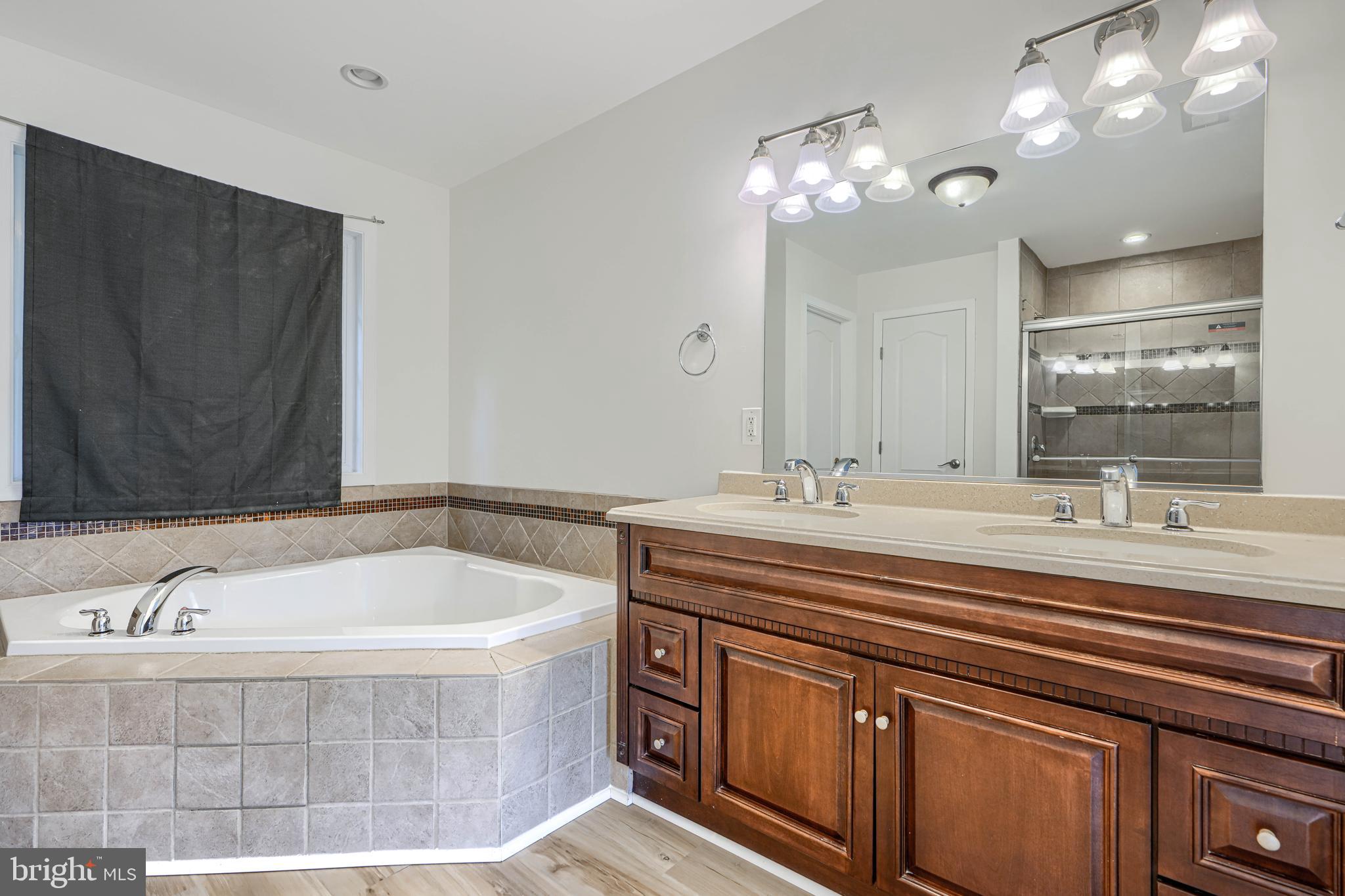 605 Paradise Road Aberdeen, MD 21001 - Photo 34 of 47 a bathroom with a tub sink and mirror