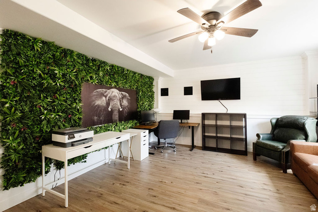 924 Country Lane Farmington, UT 84025 - Photo 58 of 91 Accent wall featuring artificial greenery