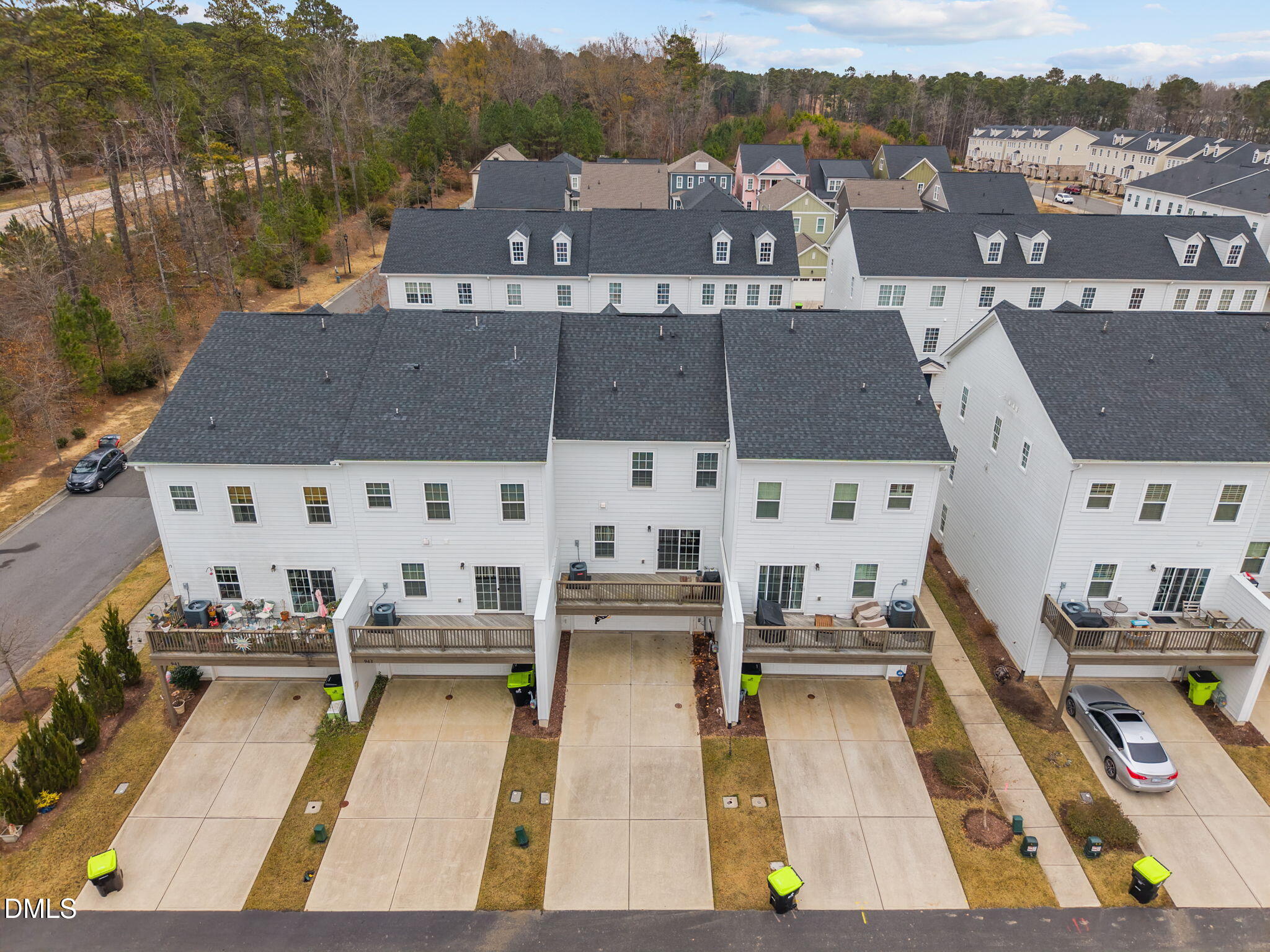 945 Anthem Lane Durham, NC 27713 - Photo 45 of 51 an aerial view of a house with a swimming pool