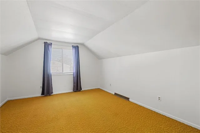an empty room with closet