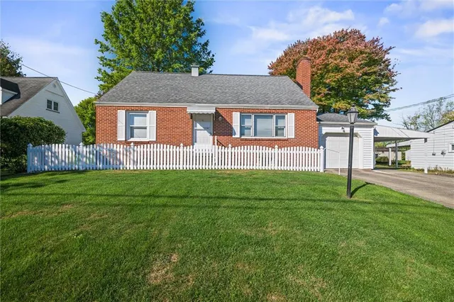 a house view with a swimming pool