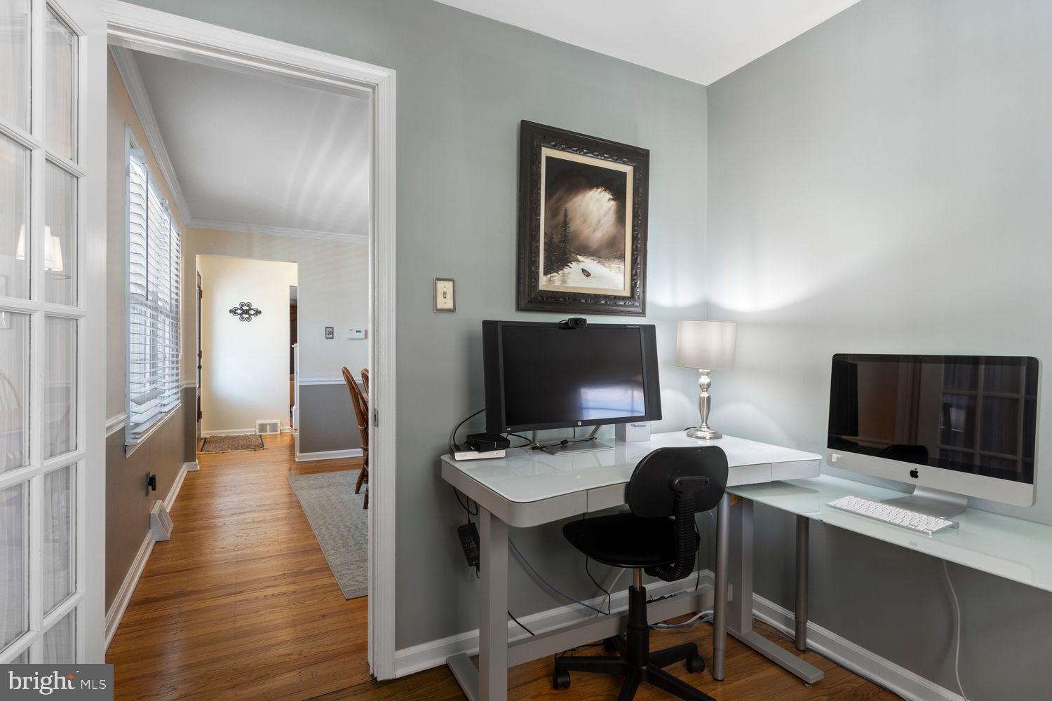 5 Crestview Circle Wayne, PA 19087 - Photo 21 of 38 a view of a workspace with furniture and wooden floor