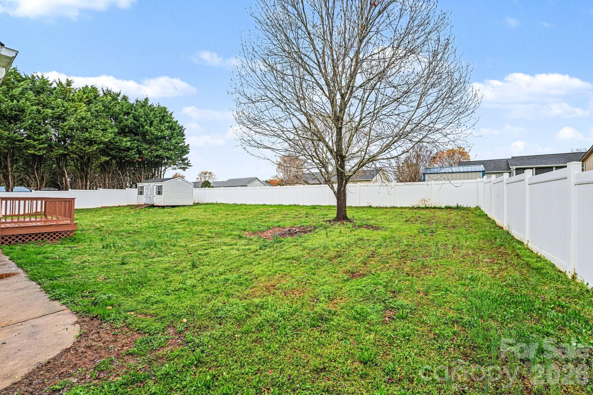 134 Clearview Road Statesville, NC 28625 - Photo 2 of 16 a view of a backyard with a large tree