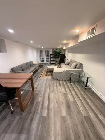 a view of a workspace with furniture