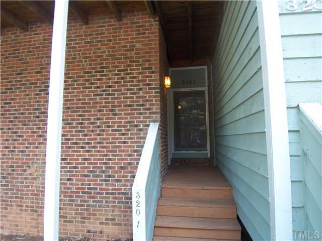 3201 Mill Run Raleigh, NC 27612 - Photo 2 of 12 No shared entryway with this unit. Walk from your car in the parking lot past trees to your private entryway. Welcome Home! Exterior Front