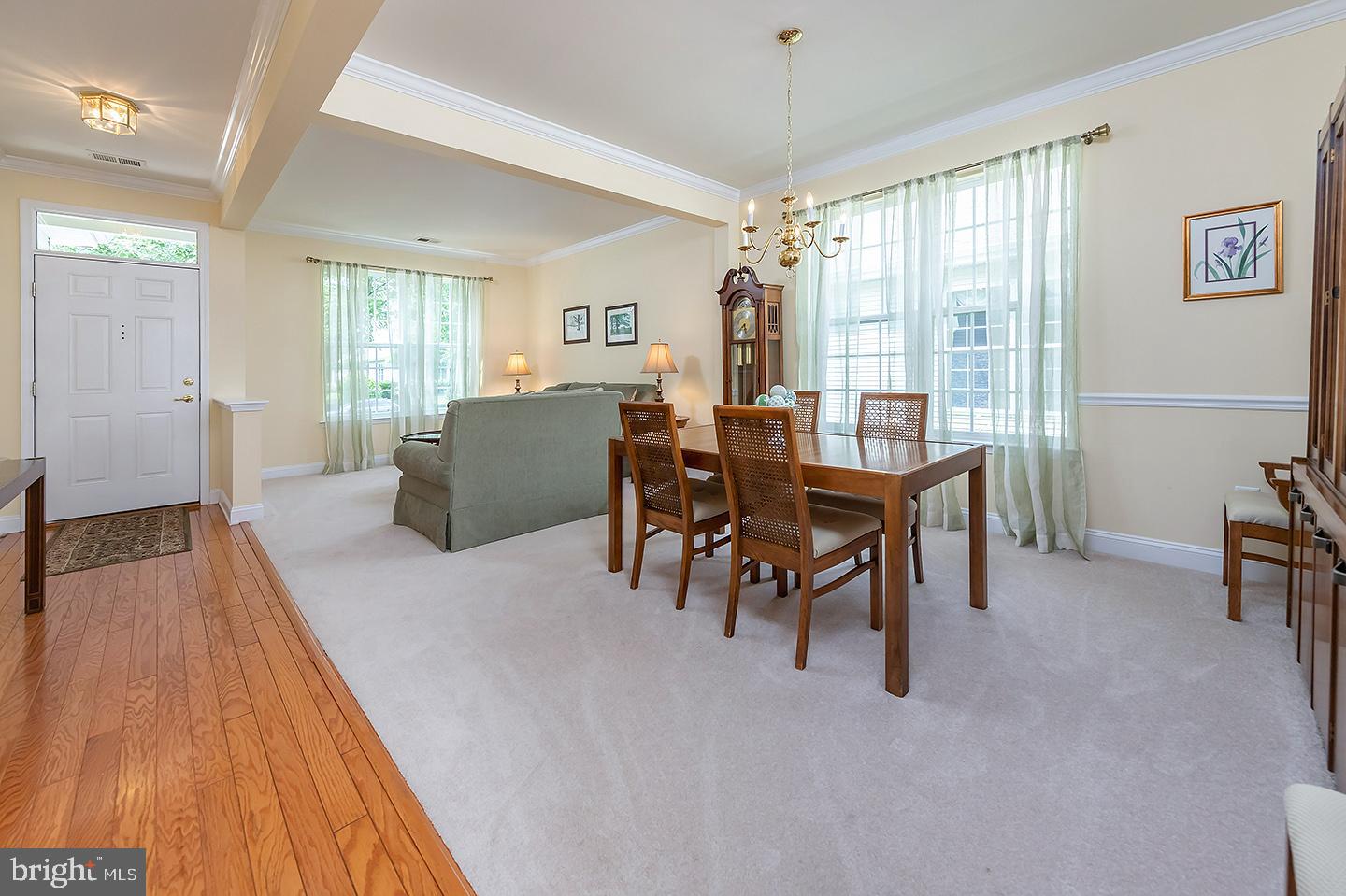 143 Somerfield Road Swedesboro, NJ 08085 - Photo 3 of 27 Entry Foyer + Open Concept Living and Dining Room
