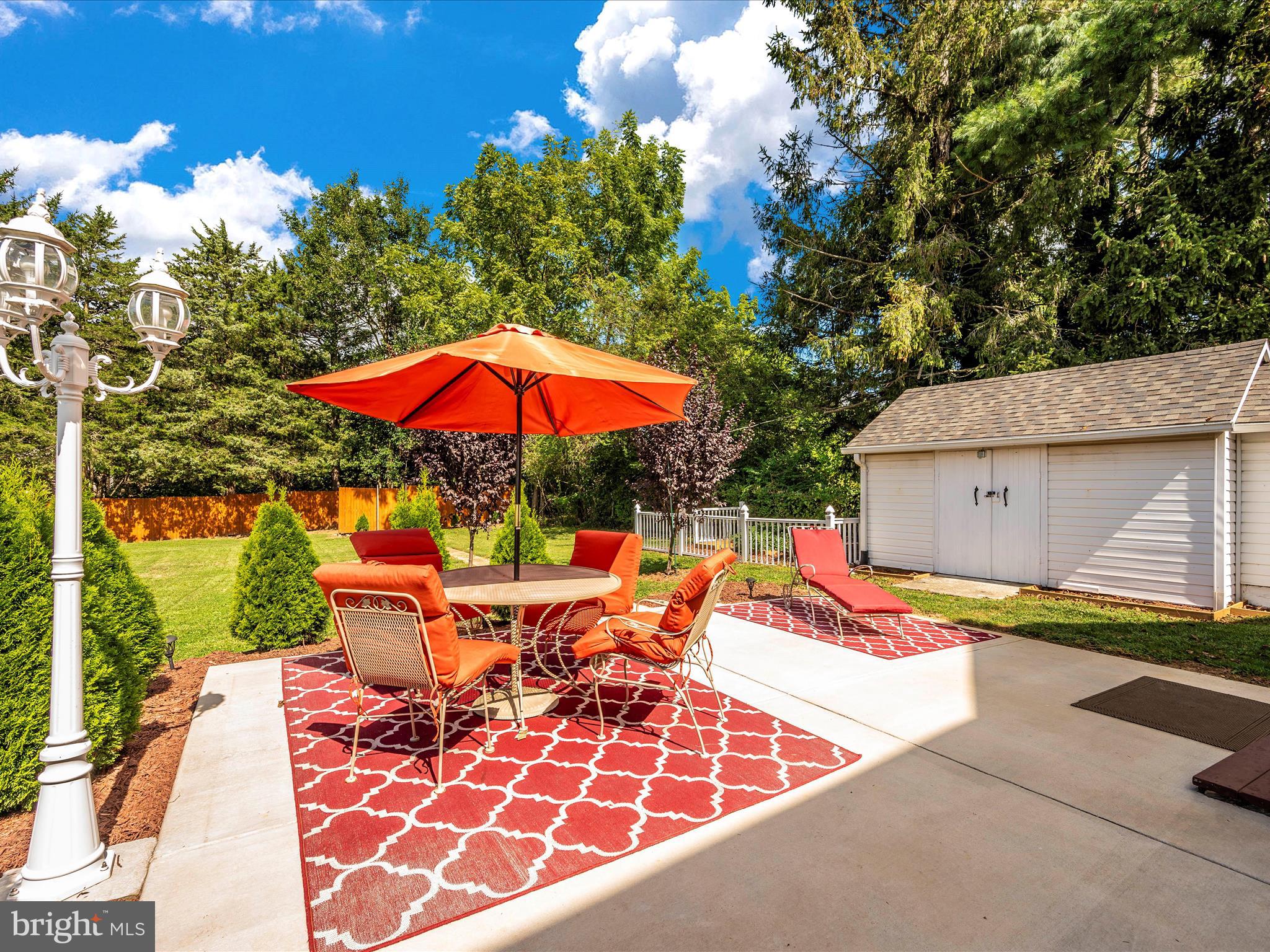 5924 Broad Run Road Jefferson, MD 21755 - Photo 45 of 54 a outdoor space with patio lots of furniture and umbrella