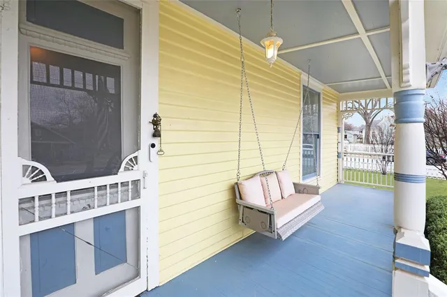a view of balcony with couch