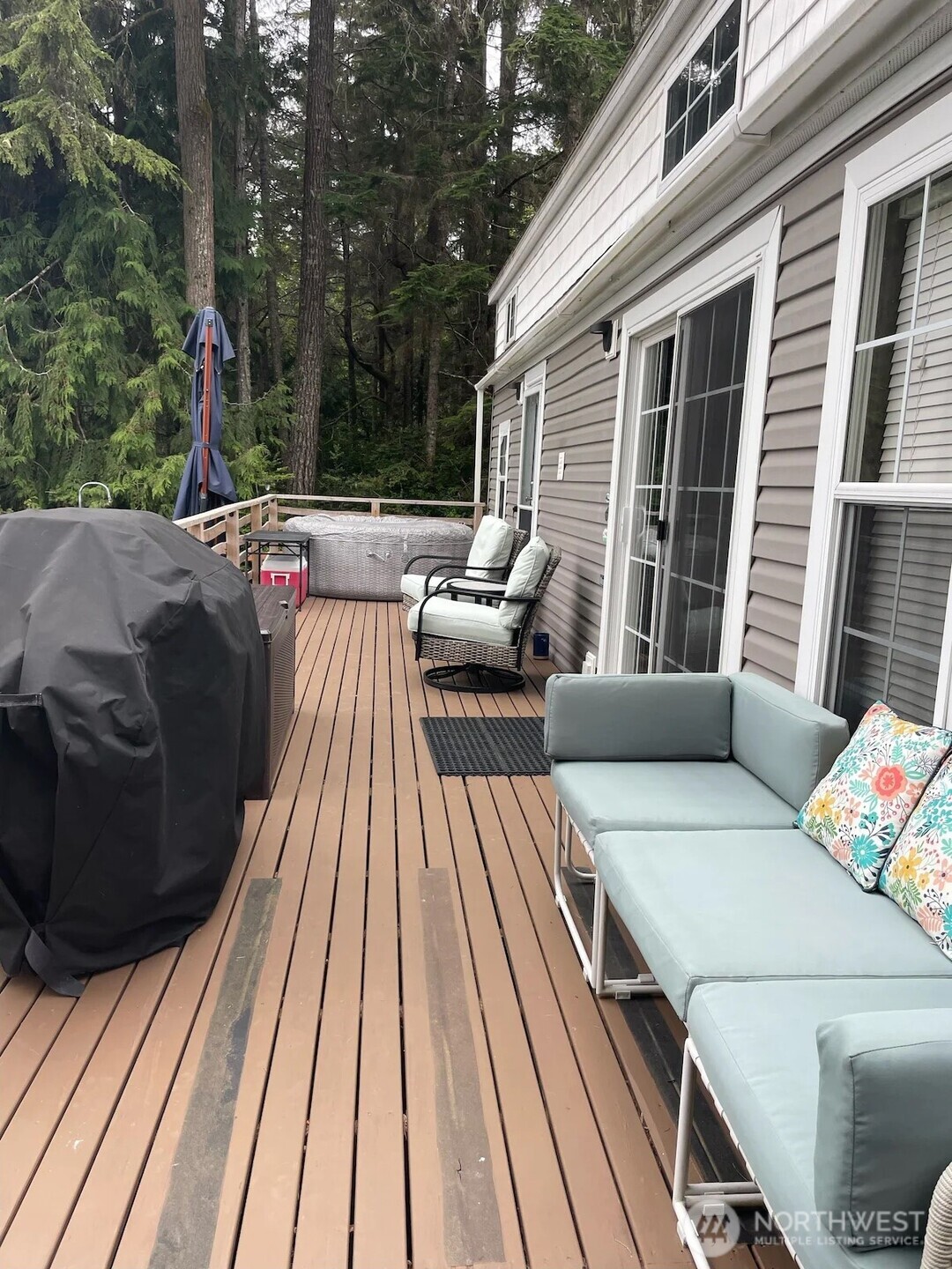 50 North Rustic Ridge Drive Lilliwaup, WA 98555 - Photo 9 of 40 a view of roof deck with patio