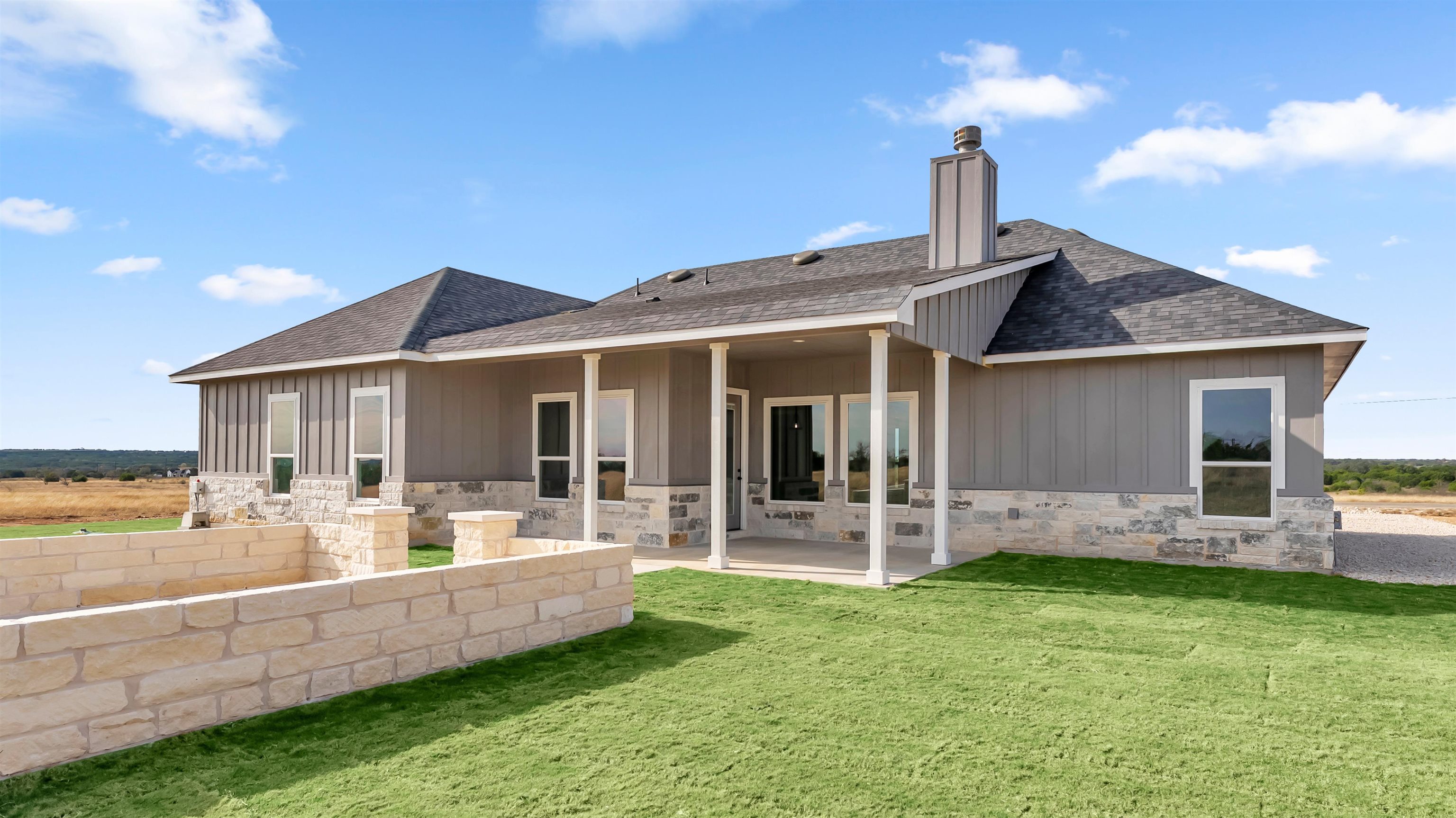 373 Prarie Point Road Bertram, TX 78605 - Photo 24 of 25 a front view of a house with garden