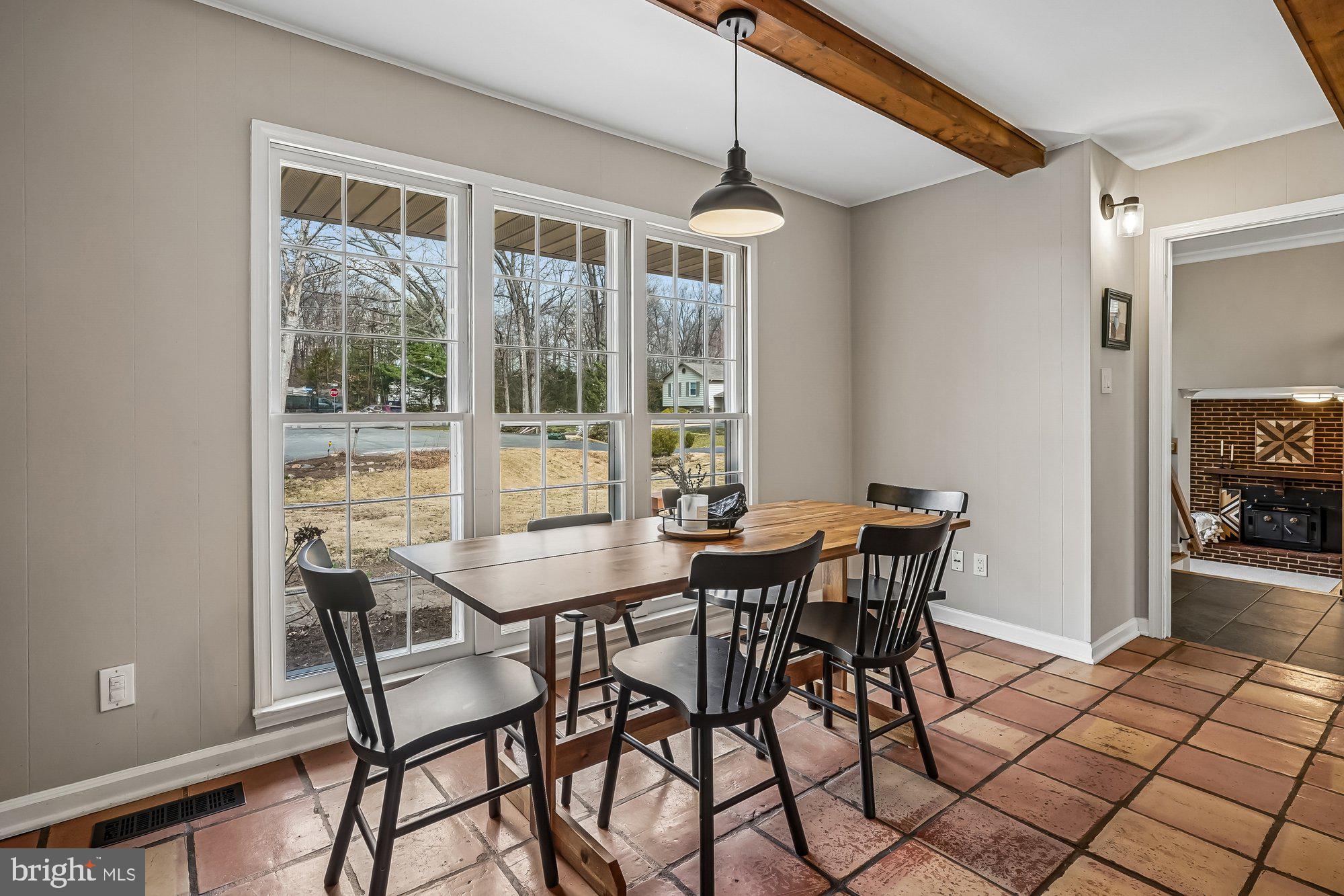2502 Woodcutter Court Reston, VA 20191 - Photo 17 of 73 a view of a dining room with furniture window and outside view