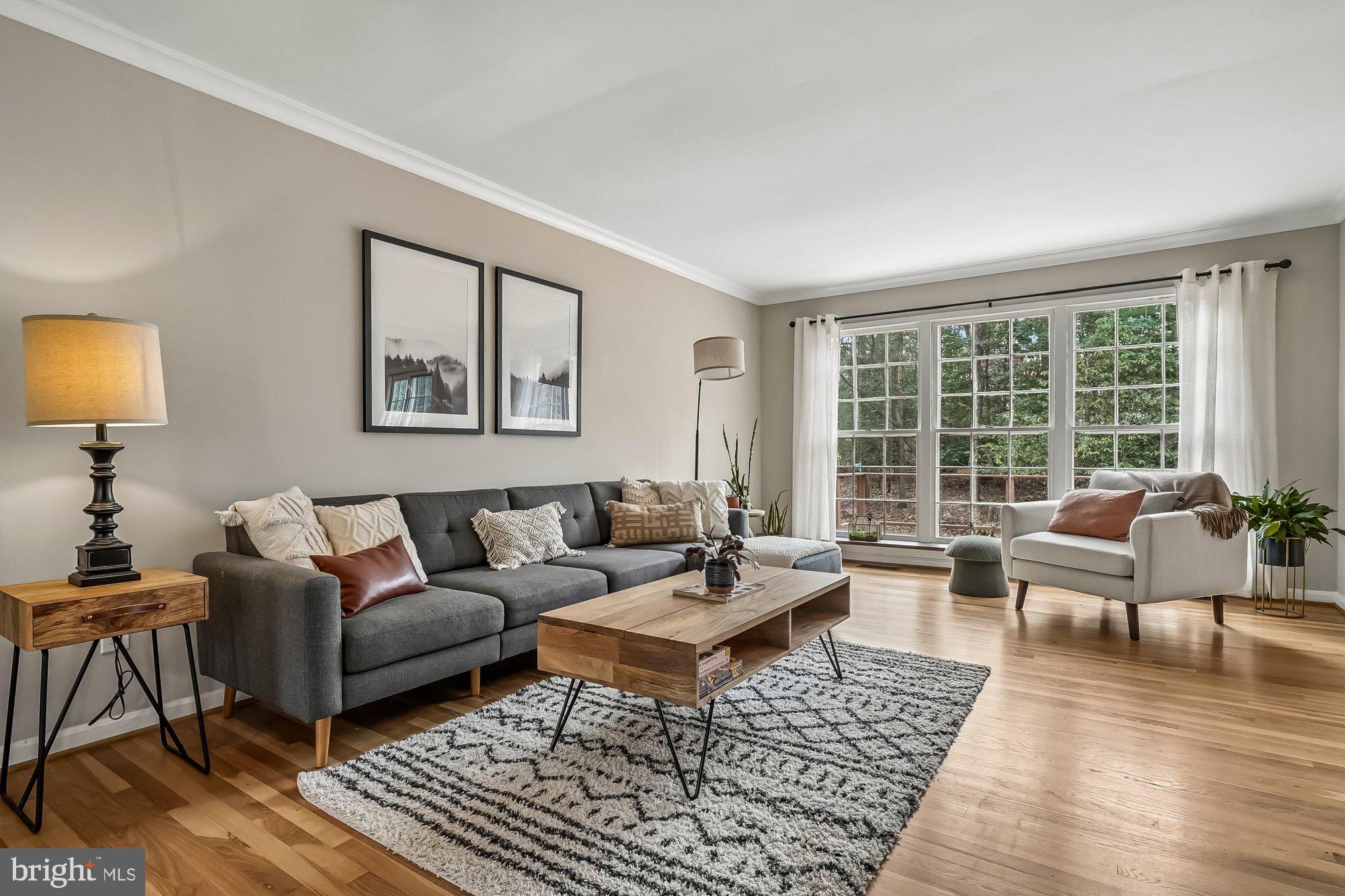 2502 Woodcutter Court Reston, VA 20191 - Photo 5 of 73 a living room with furniture and a large window