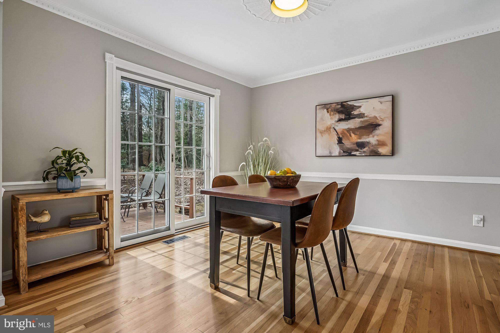 2502 Woodcutter Court Reston, VA 20191 - Photo 9 of 73 a view of a dining room with furniture and wooden floor