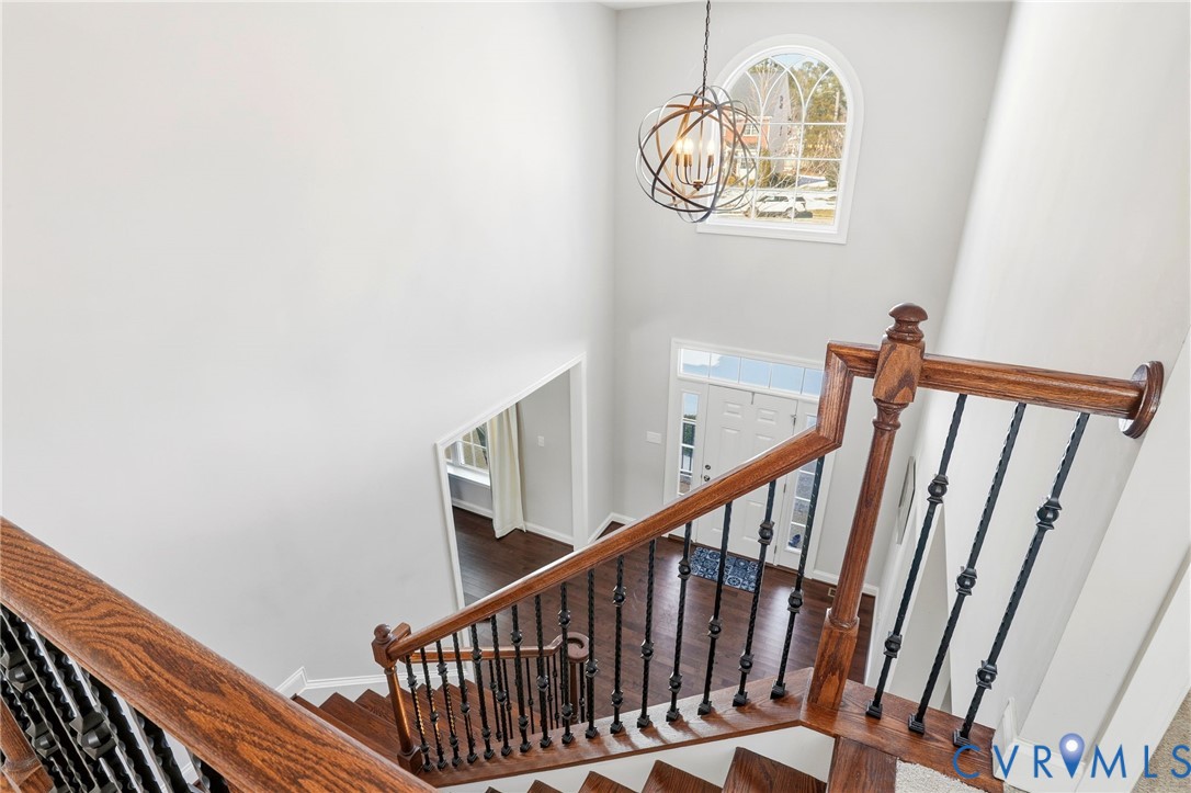 12050 Cameron Creek Road Glen Allen, VA 23059 - Photo 14 of 36 View of Foyer from second floor