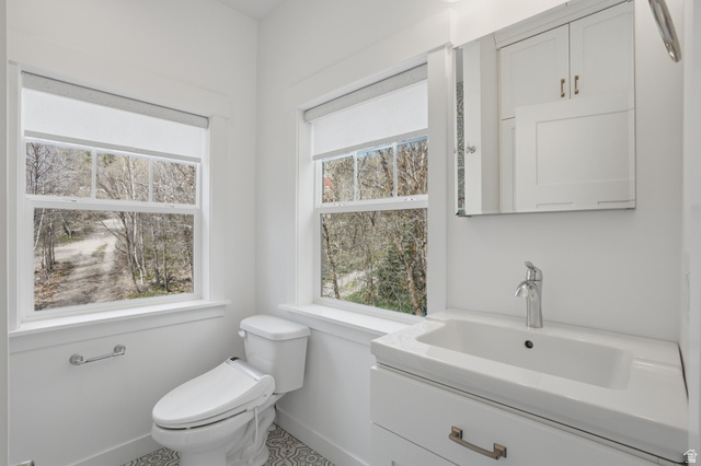 2450 Snake Creek Road Midway, UT 84049 - Photo 18 of 34 Bathroom with vanity and toilet
