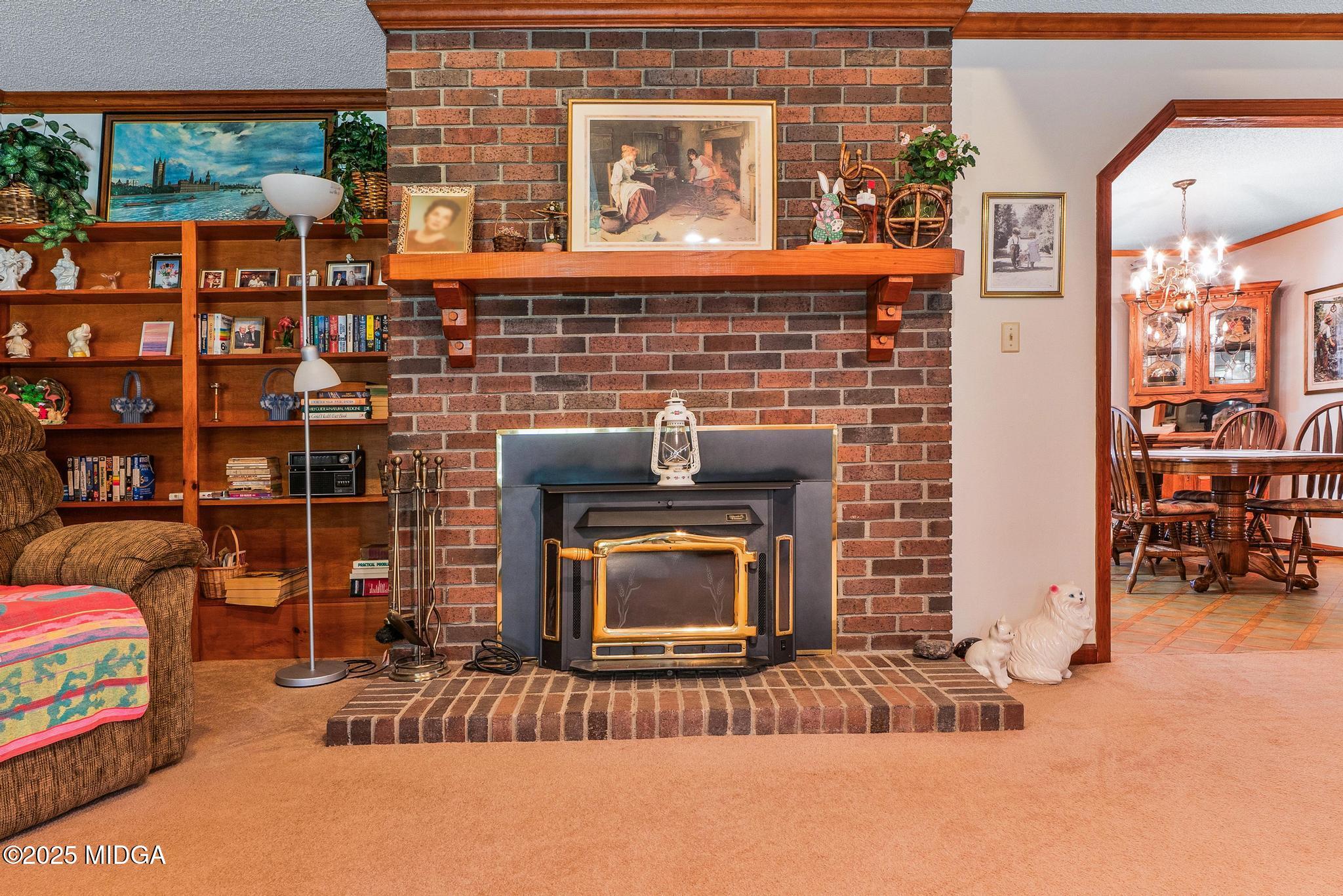369 Abares Road Forsyth, GA 31029 - Photo 8 of 55 masonry fireplace with insert