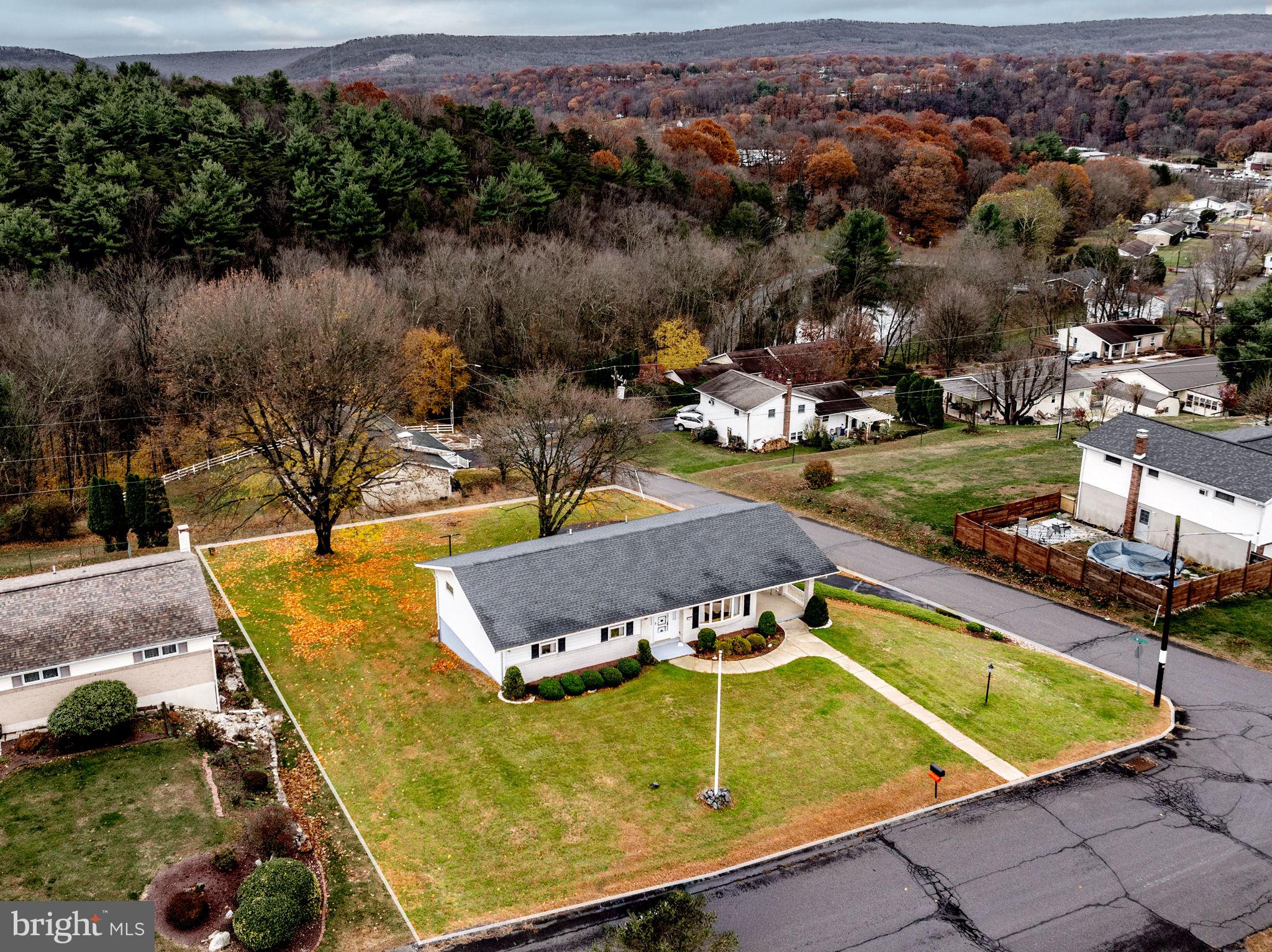 201 Arlene Street Minersville, PA 17954 - Photo 8 of 31 a view of a swimming pool with a yard and mountain view