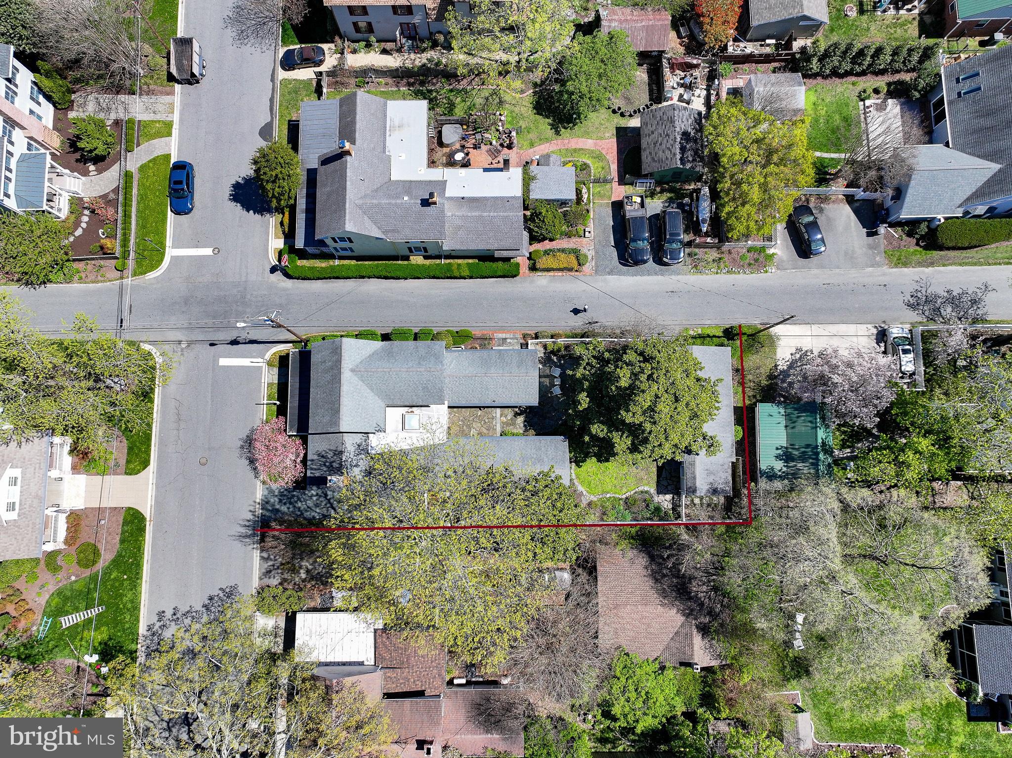 114 East Chew Avenue St. Michaels, MD 21663 - Photo 52 of 57 an aerial view of a house with a yard