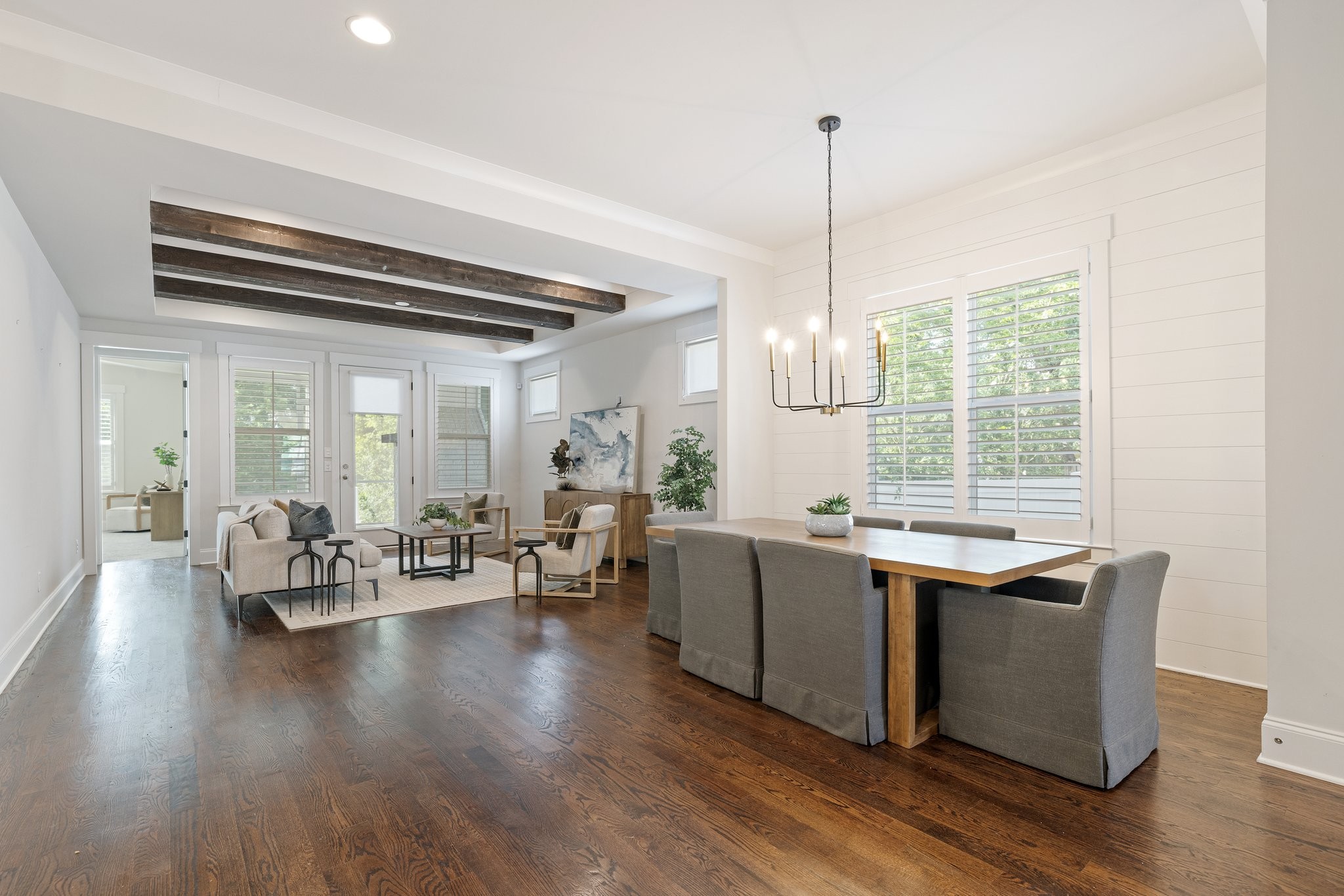 5543 Knob Road Nashville, TN 37209 - Photo 12 of 64 a view of a dining room with furniture window and wooden floor