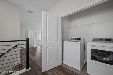 a view of storage and utility room in empty room