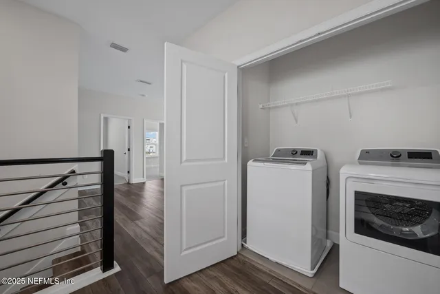 a view of storage and utility room in empty room