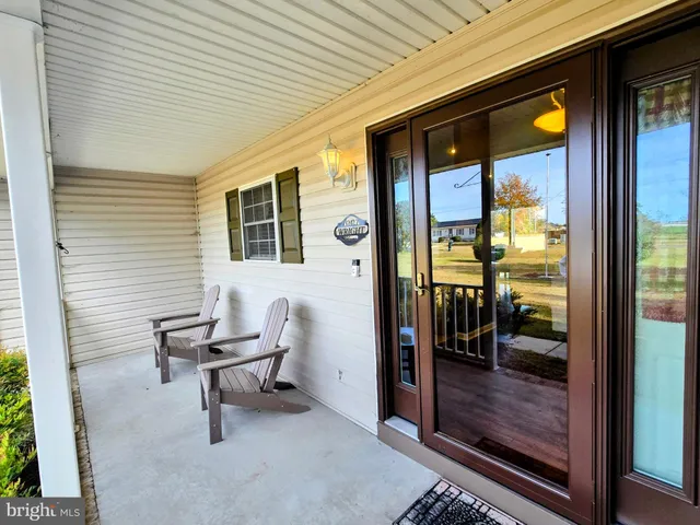 a view of a entryway door front of house