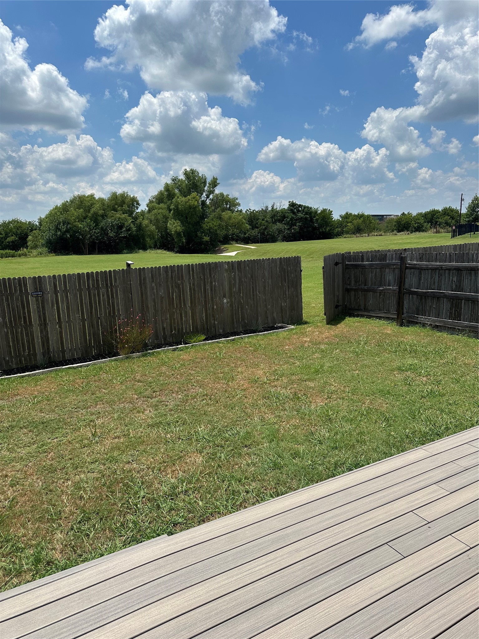 602 Lavaca Loop Elgin, TX 78621 - Photo 22 of 28 a view of a backyard with wooden fence
