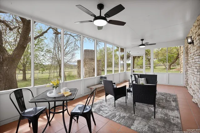 a view of a park with slide