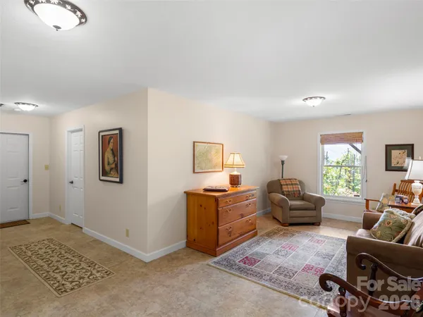 a living room with furniture and window