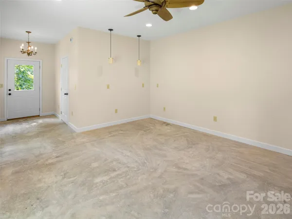 a view of an empty room