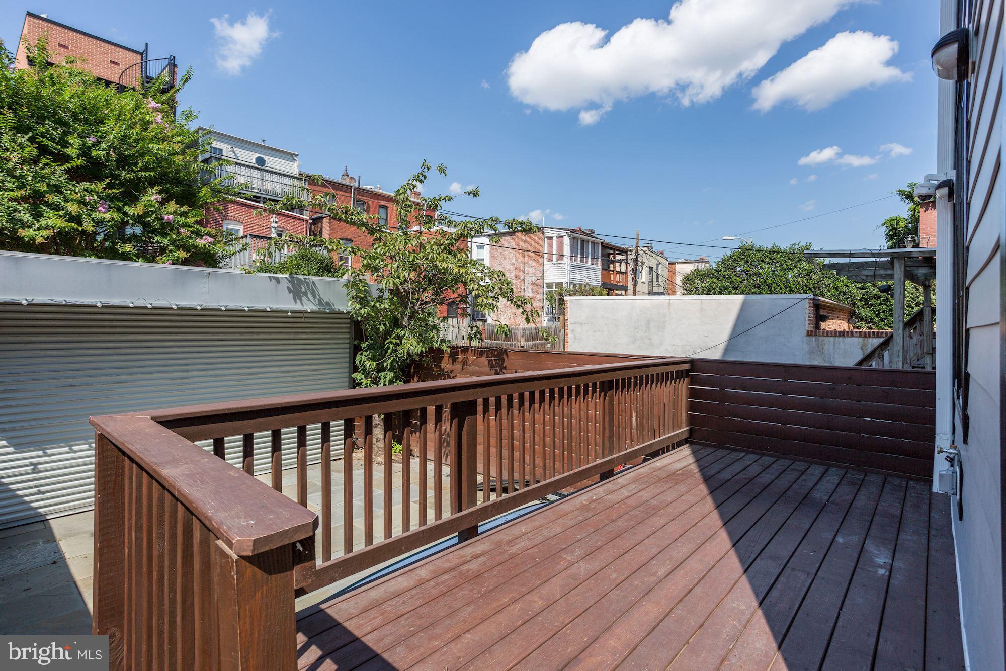 941 S Street Northwest, Unit 2 Washington, DC 20001 - Photo 12 of 12 DECK FOR ENTERTAINING
