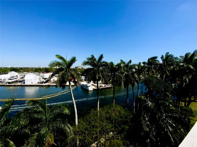 a view of a lake from a yard